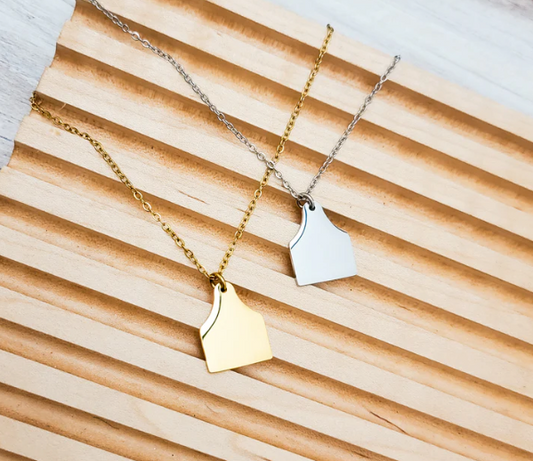 Cow Tag Necklace