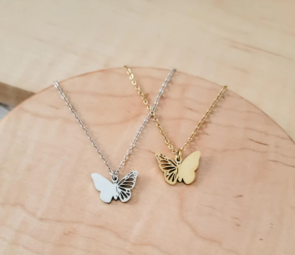 Butterfly Cutout Necklace