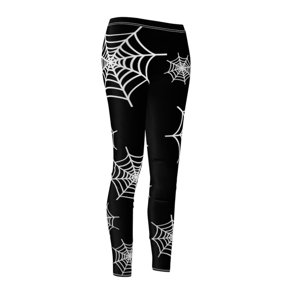 Black spiderweb leggings