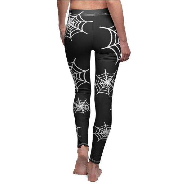 Black spiderweb leggings