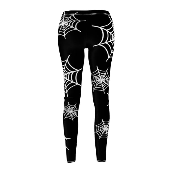 Black spiderweb leggings