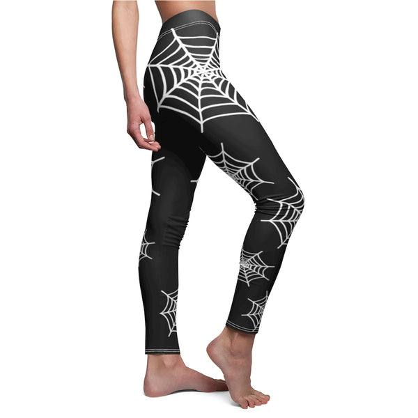 Black spiderweb leggings