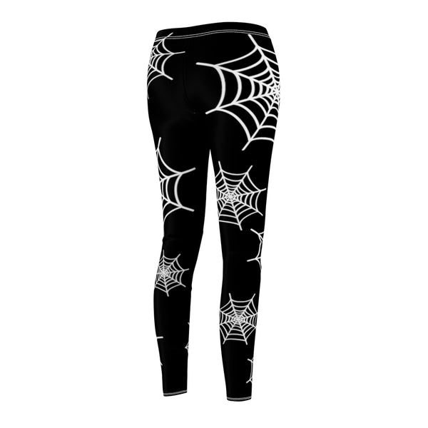 Black spiderweb leggings